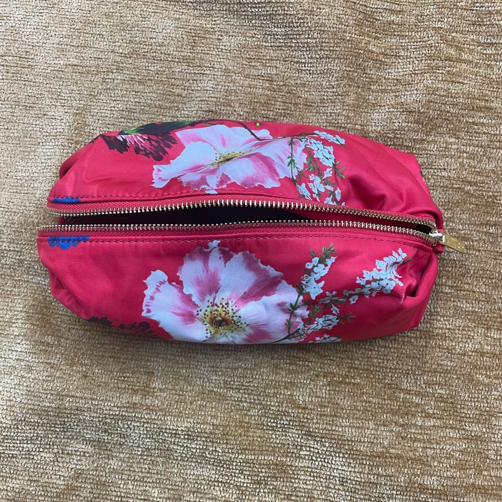 Ted Baker floral print travel cosmetic bag